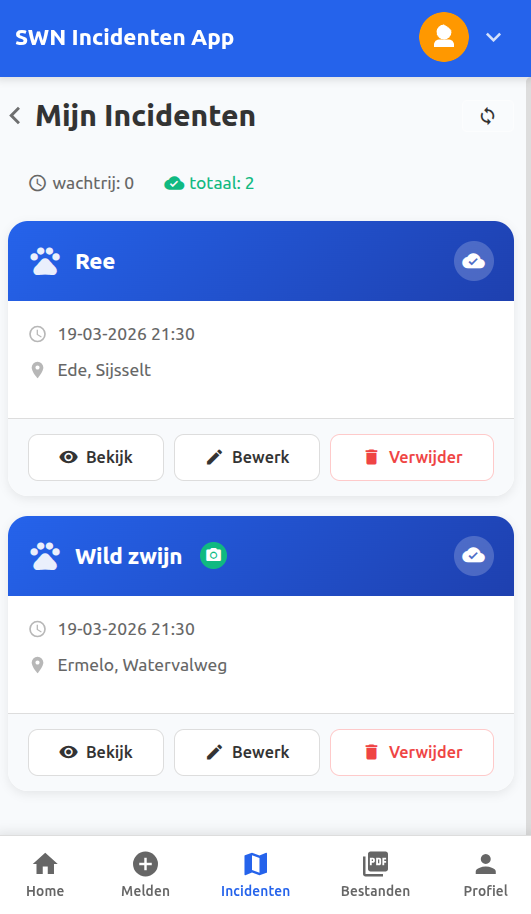 SWN FieldApp — mobiele incidentregistratie met offline synchronisatie